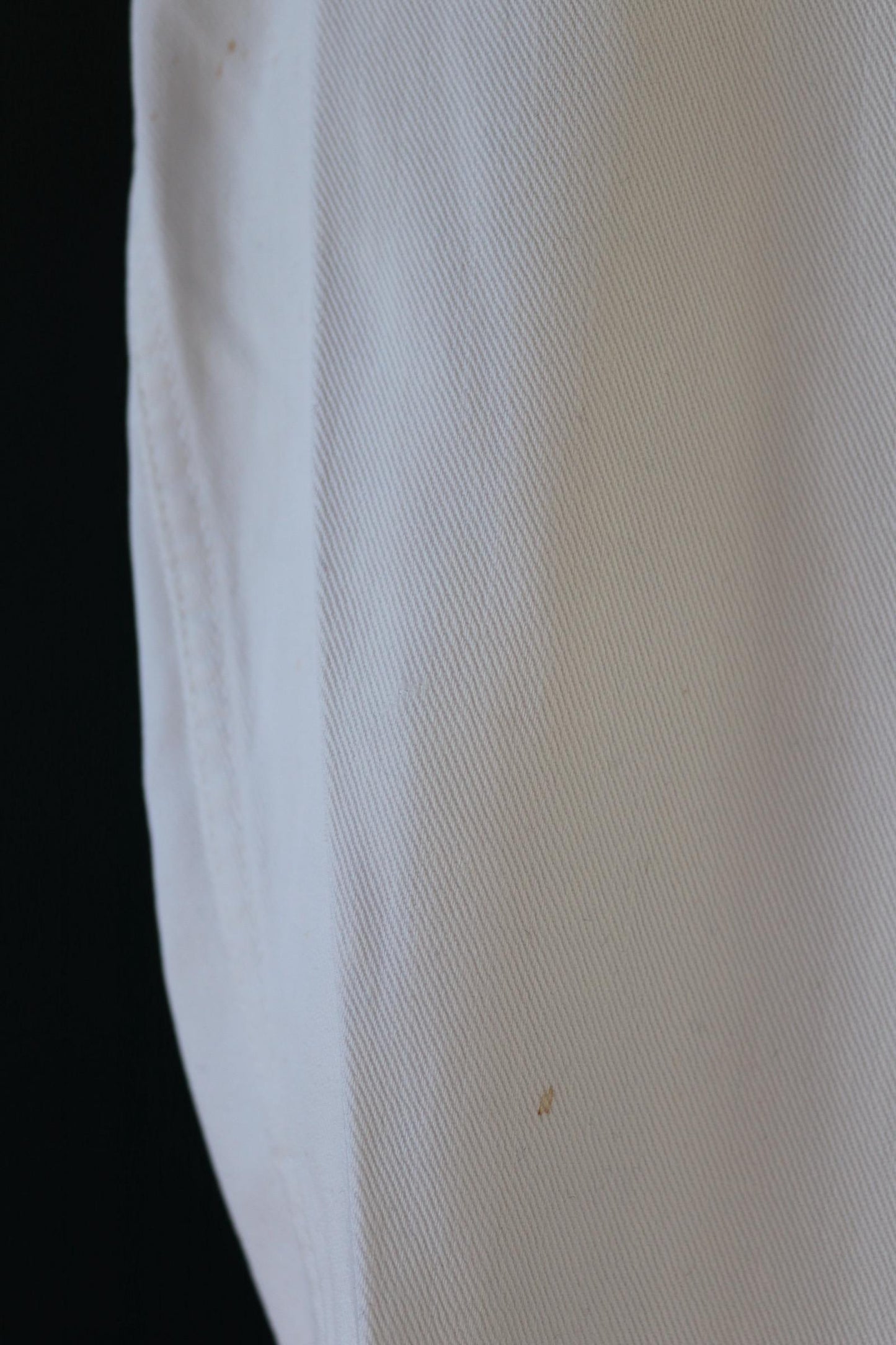 Vintage 1960s French white cotton workwear jacket - riviera style - 38” chest - cafe waiter