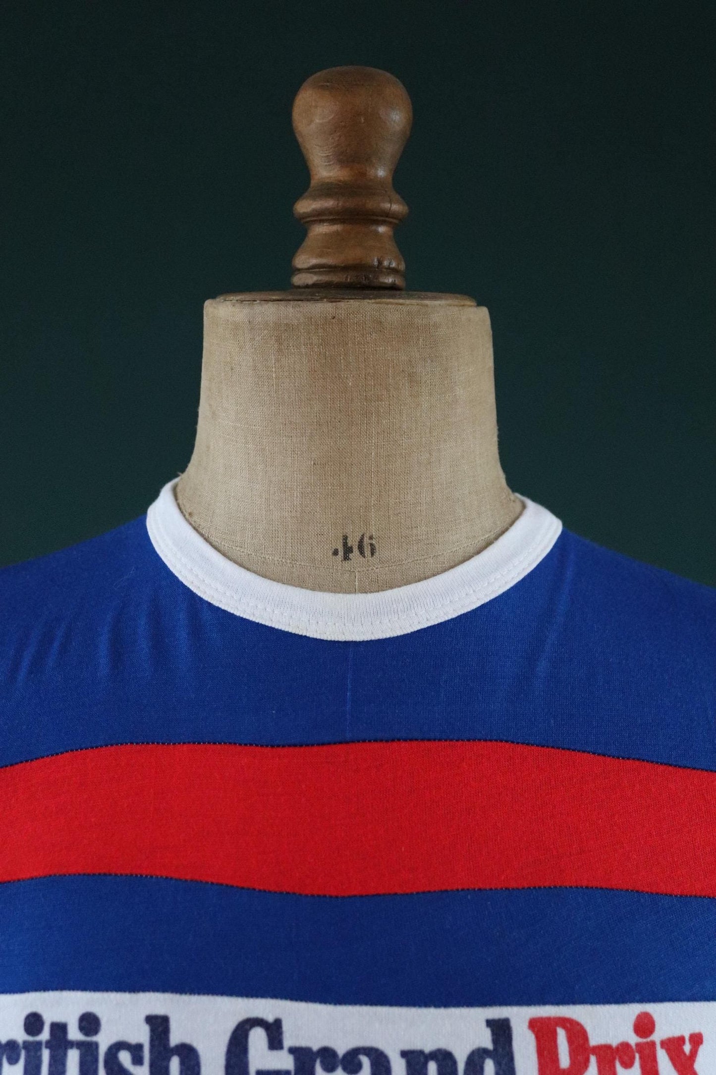 Vintage 1970s British F1 t shirt - 1980s Silverstone ringer tee - Formula one memorabilia - 33" chest