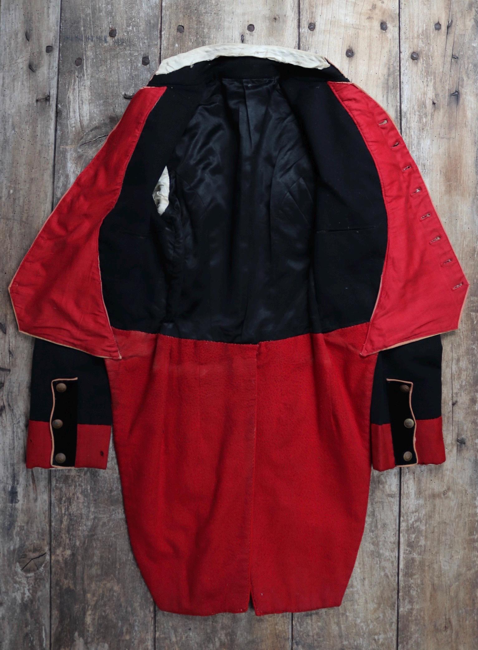 Vintage 1920s French theatre costume - antique opera jacket - military dragoon tail coat - 36” chest