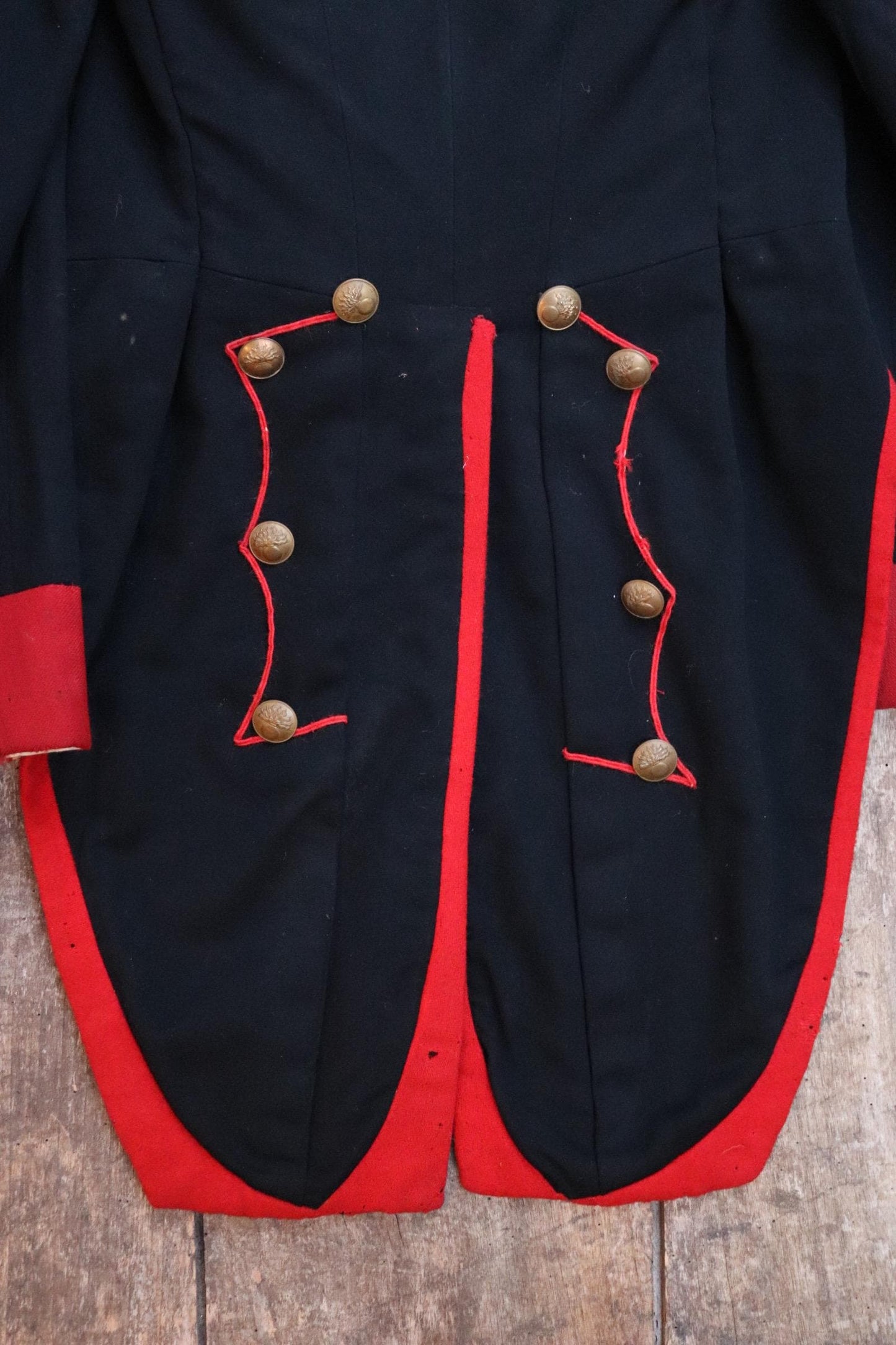 Vintage 1920s French theatre costume - antique opera jacket - military dragoon tail coat - 36” chest