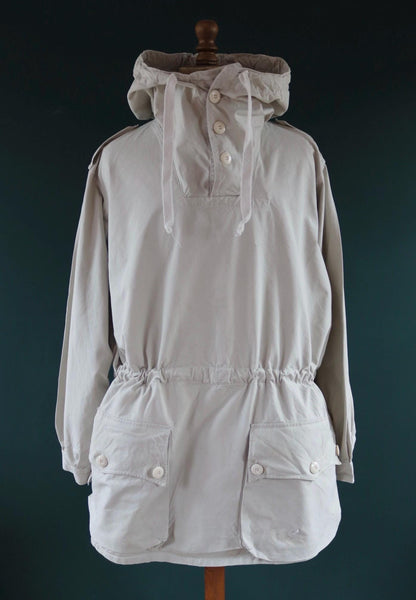 Vintage 1960s Swedish snow blouse smock - snoblus - military anorak - 56” chest