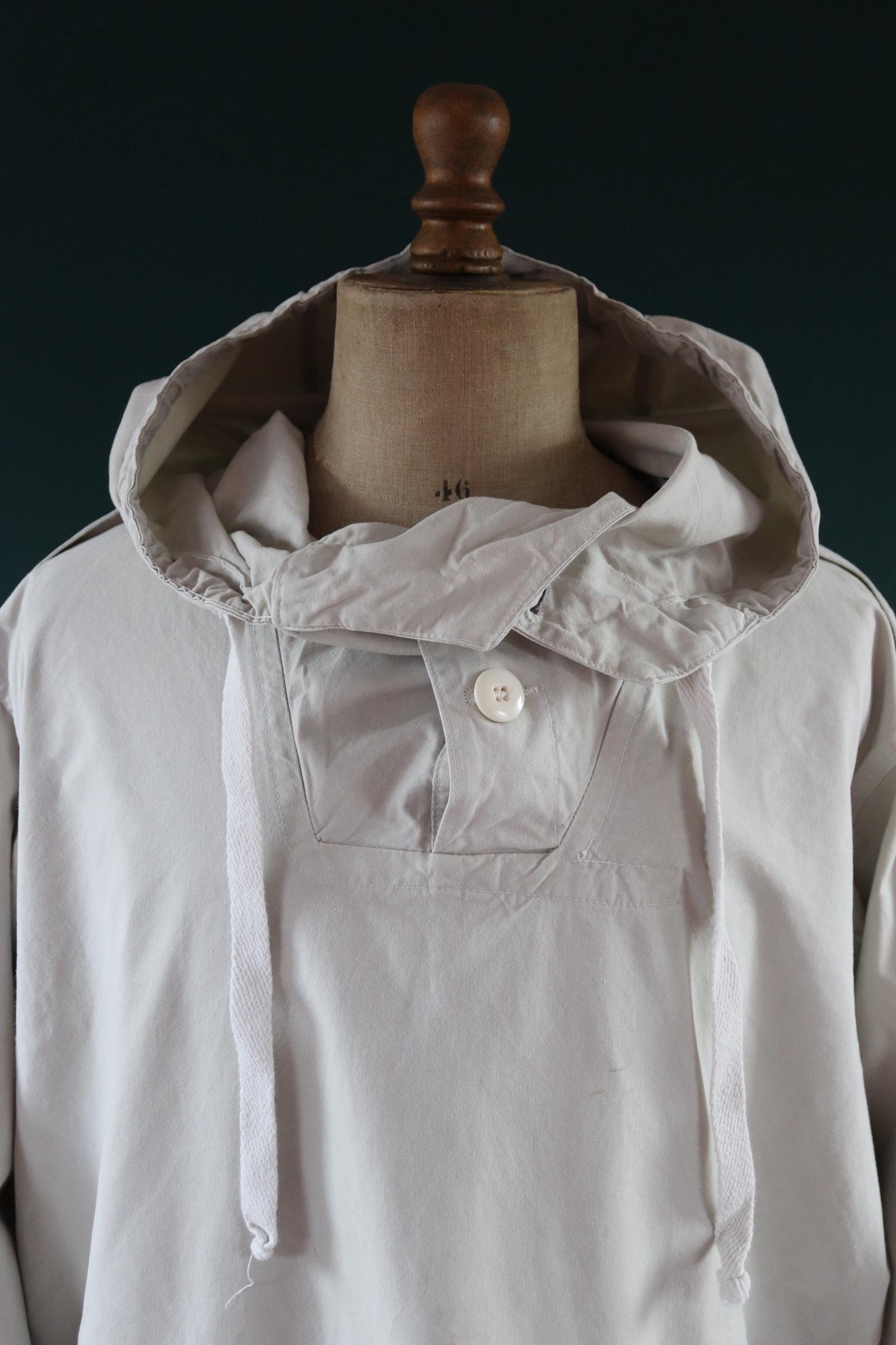Vintage 1960s Swedish snow blouse smock - snoblus - military anorak - 56” chest