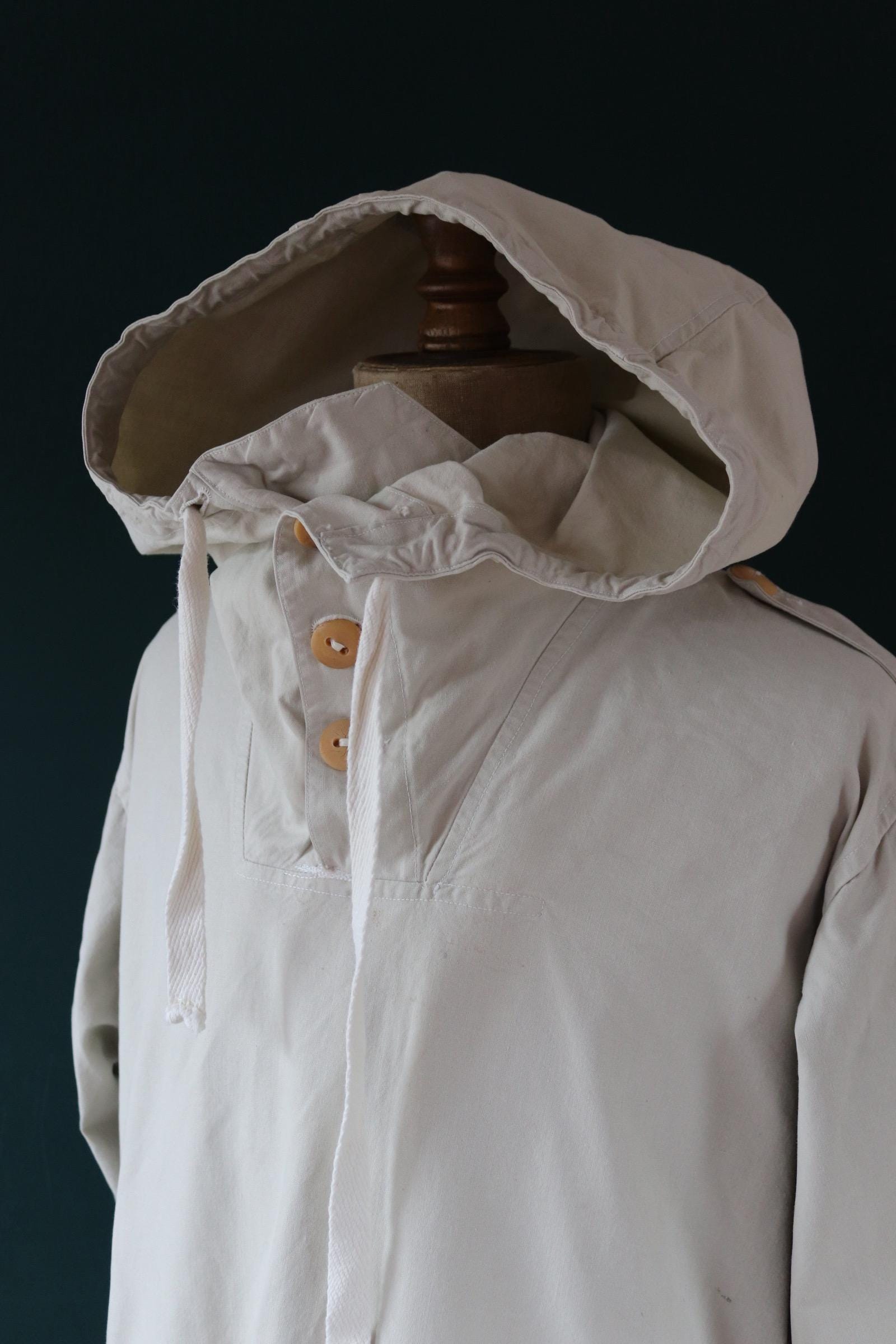 Vintage 1960s Swedish snow blouse smock - snoblus - military anorak - 56” chest