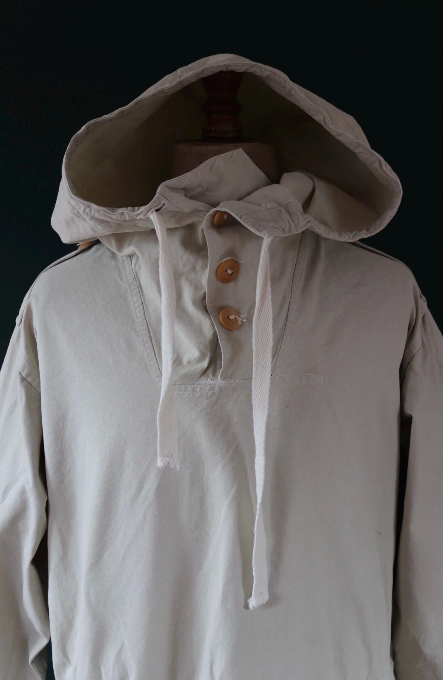 Vintage 1960s Swedish snow blouse smock - snoblus - military anorak - 56” chest