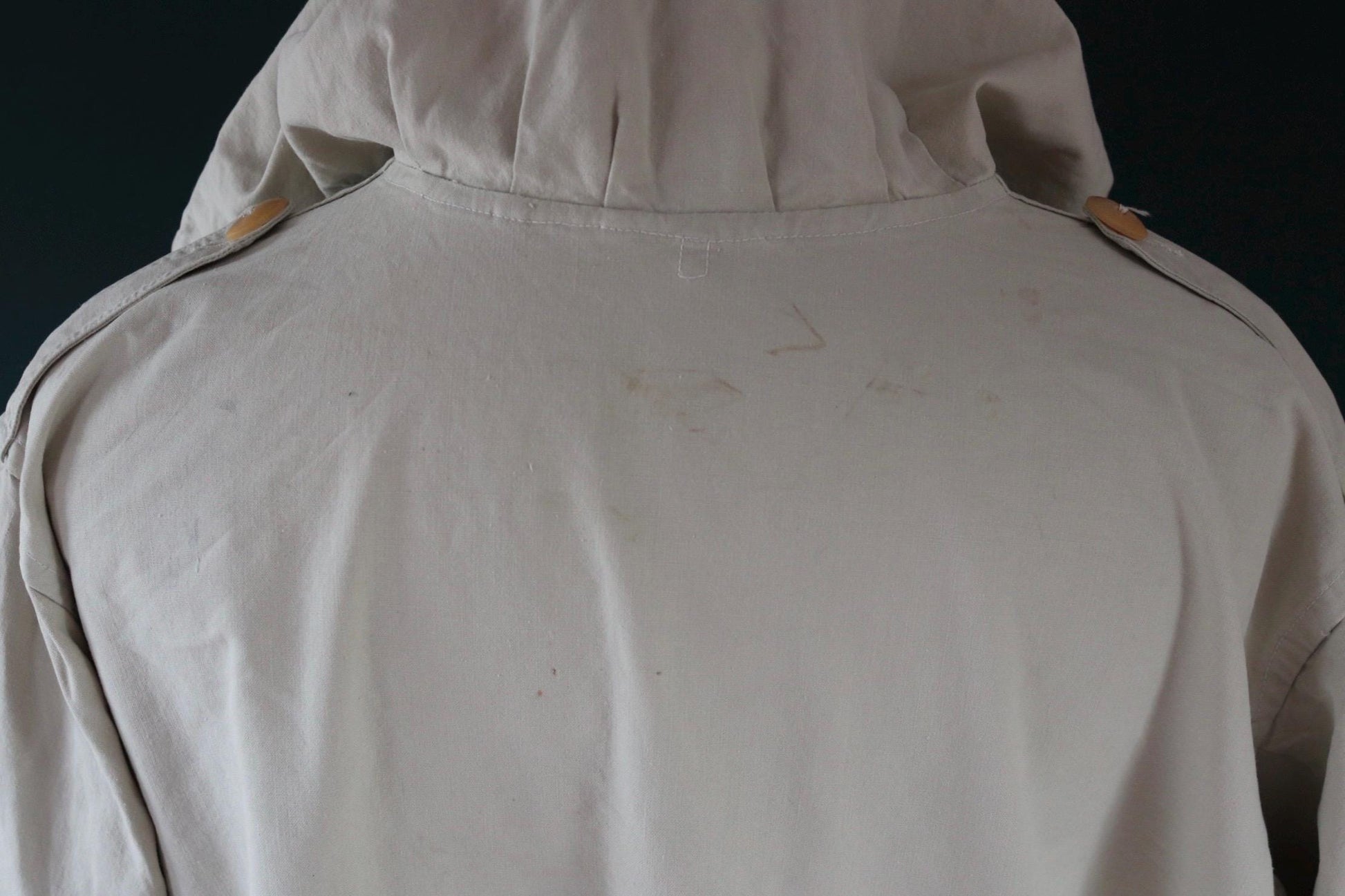 Vintage 1960s Swedish snow blouse smock - snoblus - military anorak - 56” chest