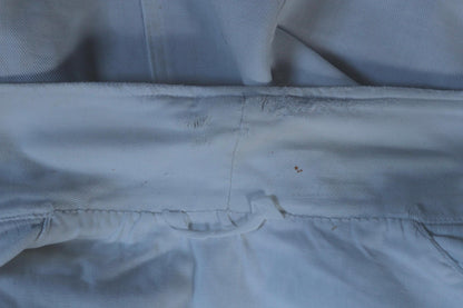 Vintage 1960s French white cotton workwear jacket - riviera style - 38” chest - cafe waiter