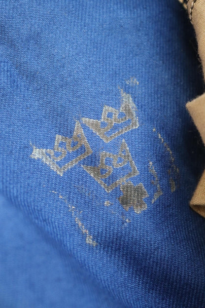 Vintage WW2 workwear trousers - 1940s deadstock - Swedish military - buckle back pants - blue cotton twill - 30” x 32”