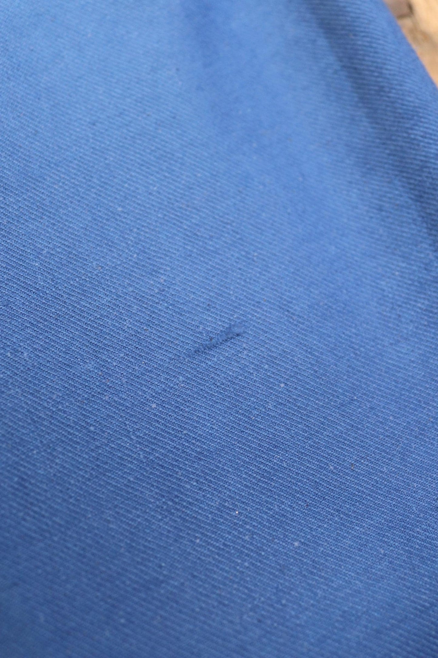 Vintage WW2 workwear trousers - 1940s deadstock - Swedish military - buckle back pants - indigo blue cotton twill - 32” x 32”