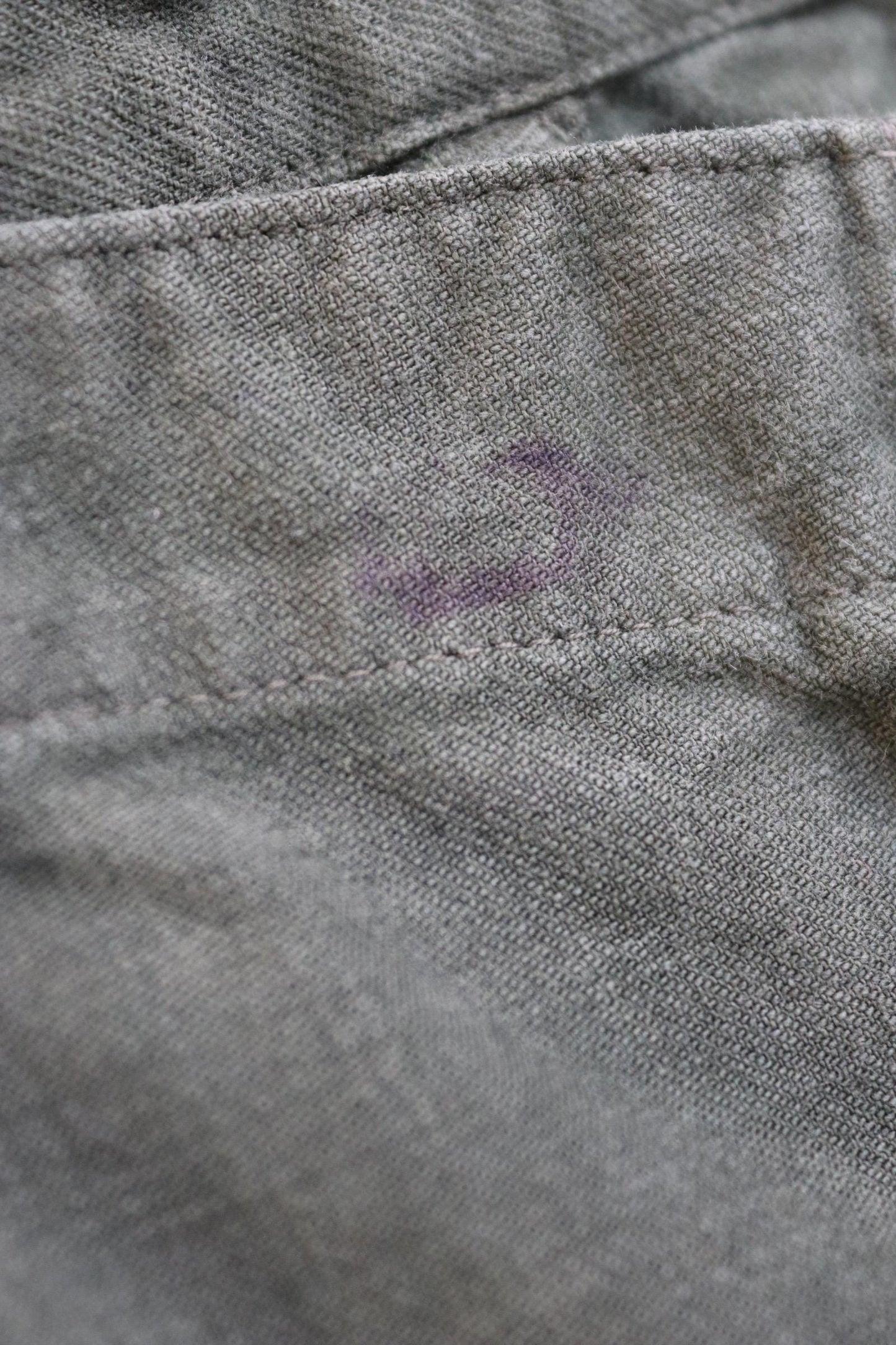 Vintage 1940s Swedish workwear trousers - WW2 utility chore pants - buckle back - 31” x 29”