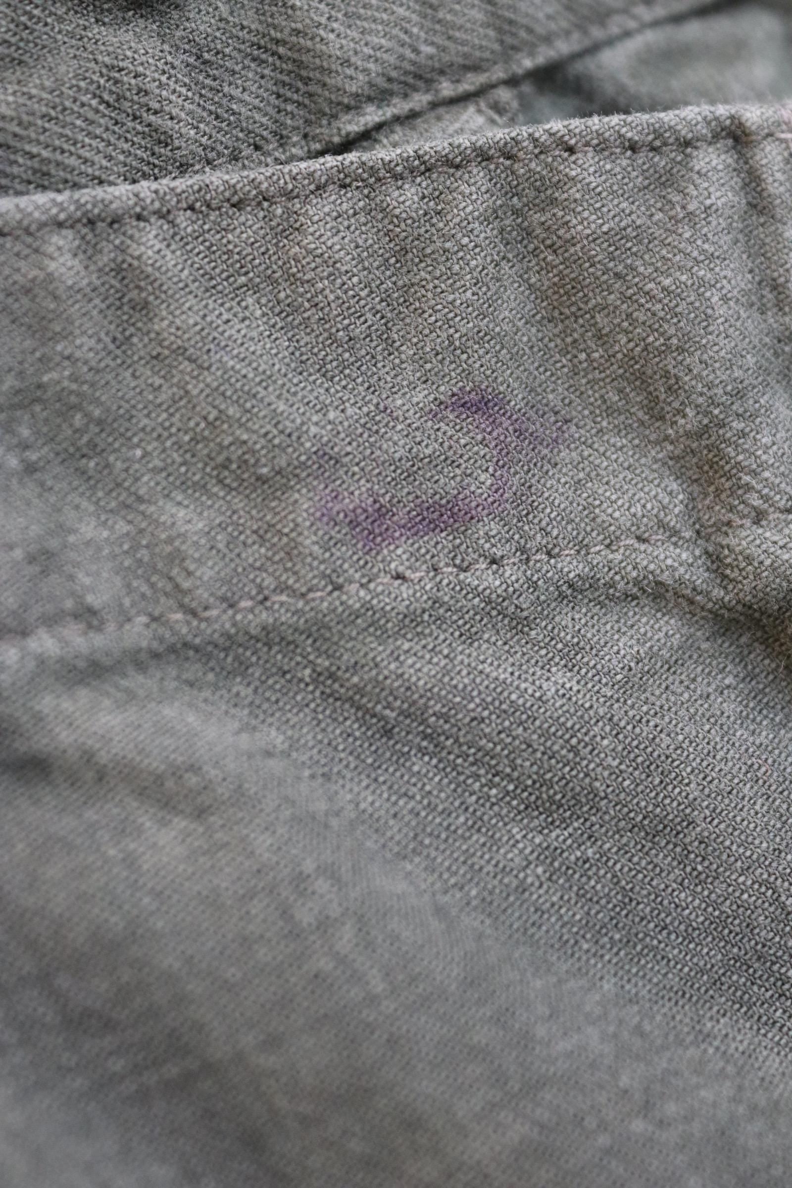 Vintage 1940s Swedish workwear trousers - WW2 utility chore pants - buckle back - 31” x 29”