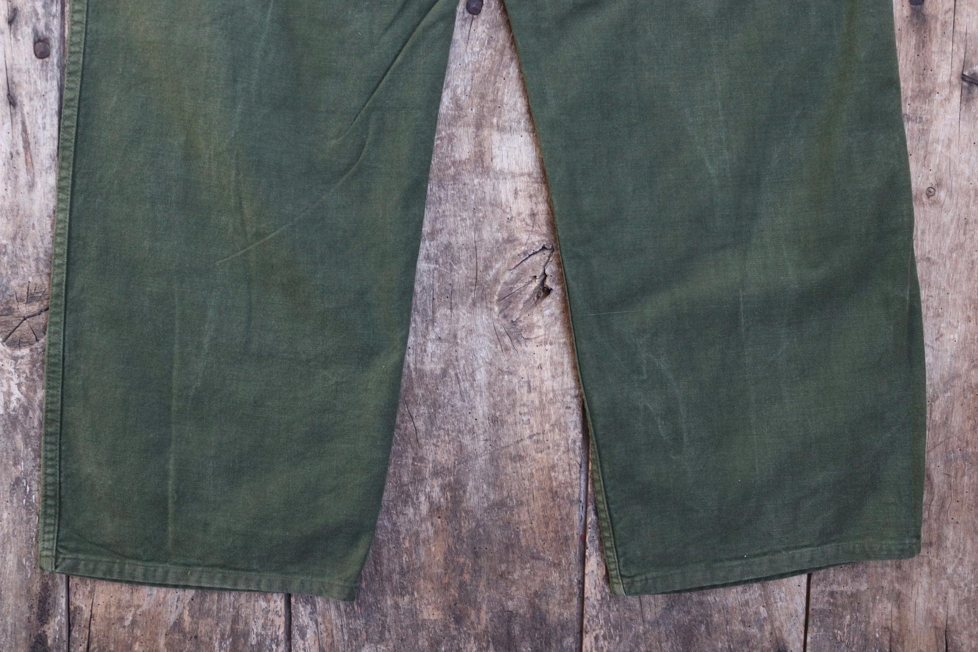 Vintage 1940s Swedish workwear trousers - WW2 utility chore pants - buckle back - 31” x 29”