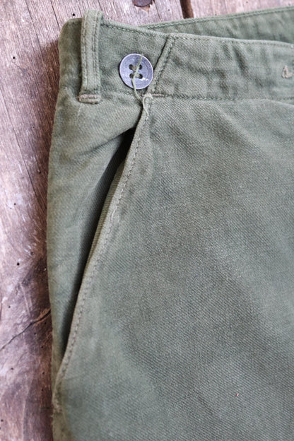 Vintage 1940s Swedish workwear trousers - WW2 utility chore pants - buckle back - 35” x 31”