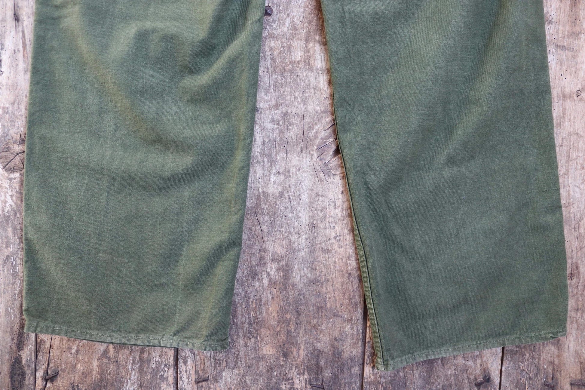 Vintage 1940s Swedish workwear trousers - WW2 utility chore pants - buckle back - 35” x 31”