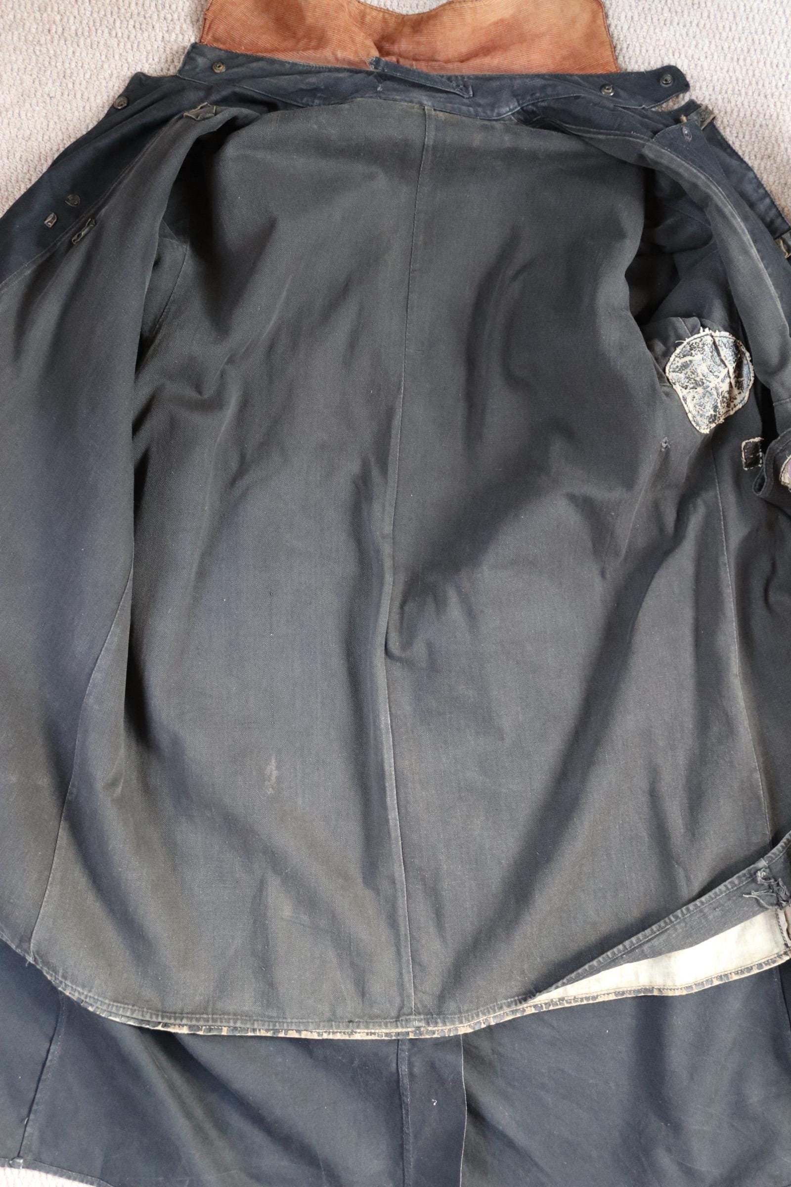 Vintage 1950s firefighter coat - lobster clasp - fireman’s jacket - 52” chest