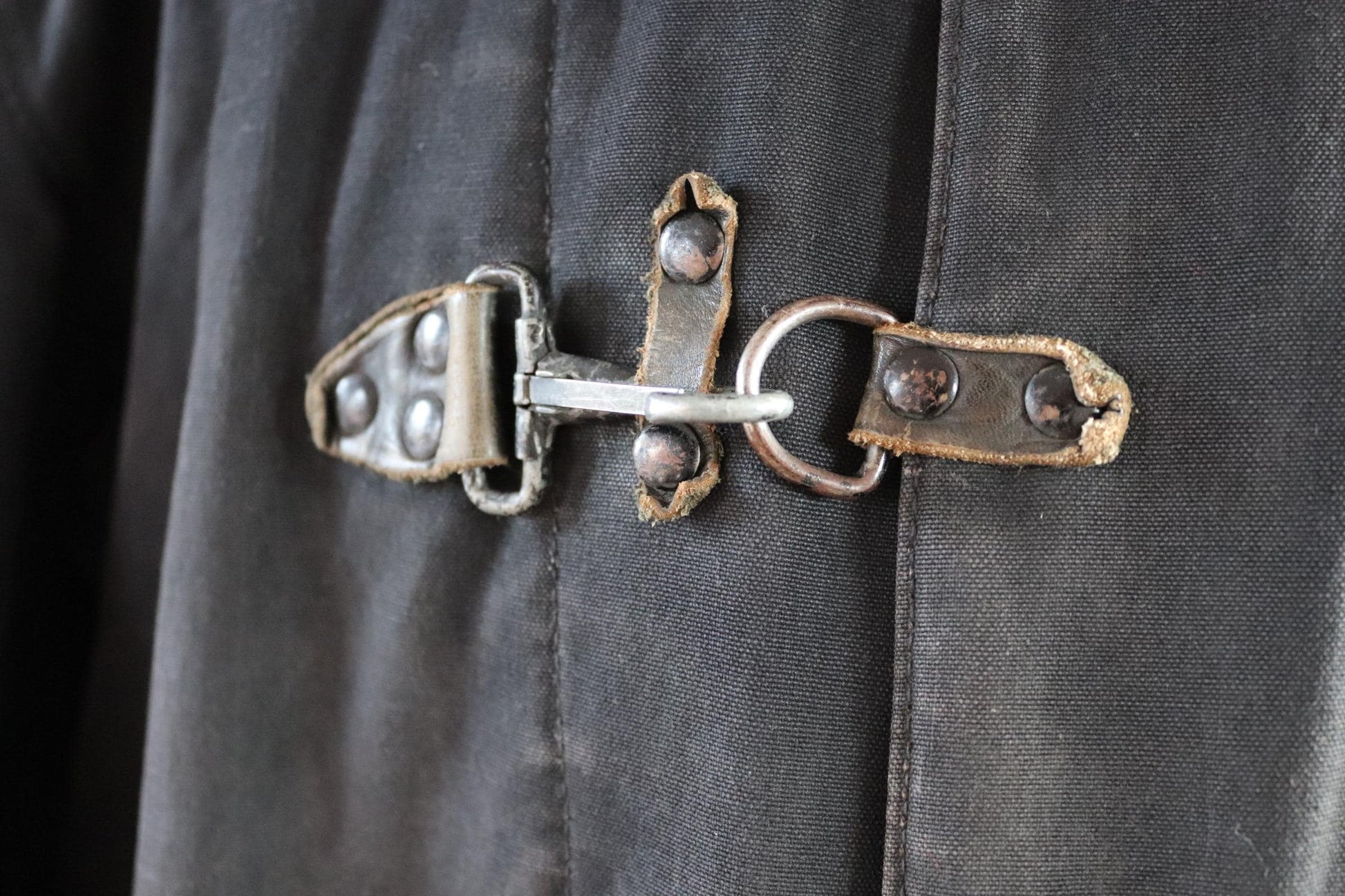 Vintage 1950s firefighter coat - lobster clasp - fireman’s jacket - 52” chest