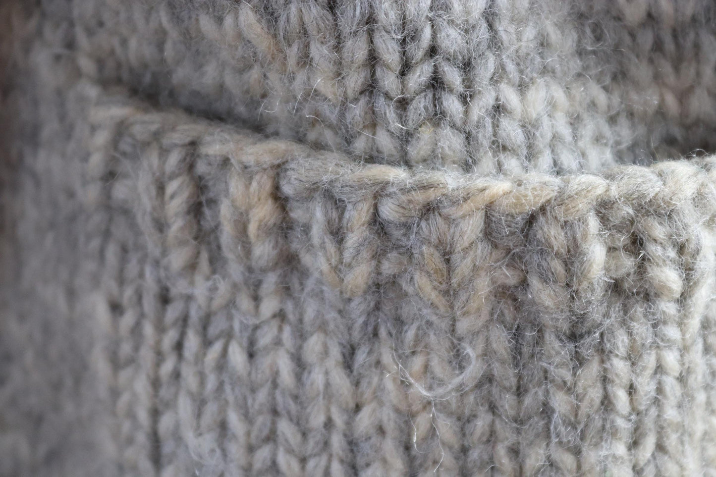 Vintage 1980s Tuak cowichan sweater - chunky wool cardigan - hand knitted jumper - shawl collar - 42” chest