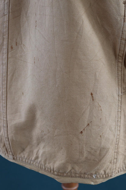 Vintage 1950s canvas hunting jacket - American workwear - chore coat - 48" chest