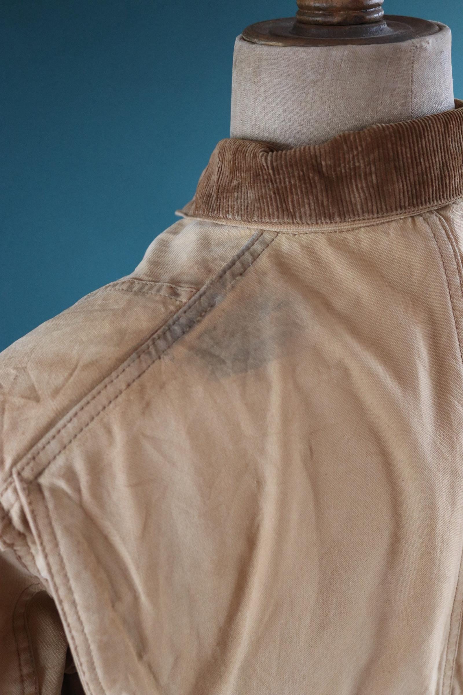 Vintage 1950s canvas hunting jacket - American workwear - chore coat - 48" chest