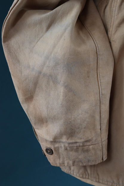 Vintage 1950s canvas hunting jacket - American workwear - chore coat - 48" chest