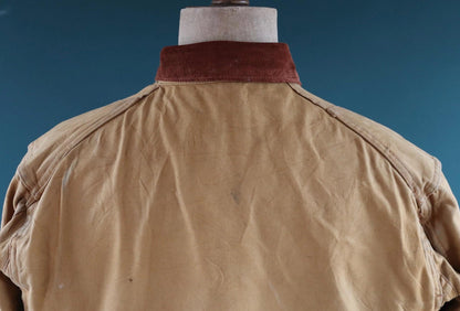 Vintage 1950s canvas hunting jacket - American workwear - chore coat - 50" chest