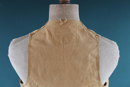 Vintage duck cotton workwear vest - utility waistcoat - 41” chest