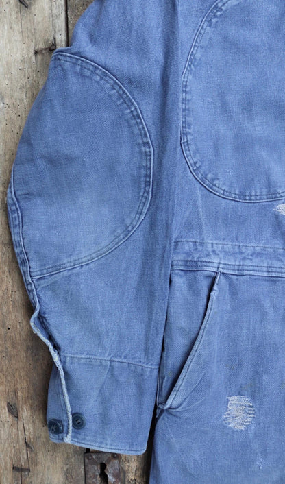 Vintage 1950s Swedish tank crew coveralls - military workwear - boiler suit - 47" x 39" x 30"