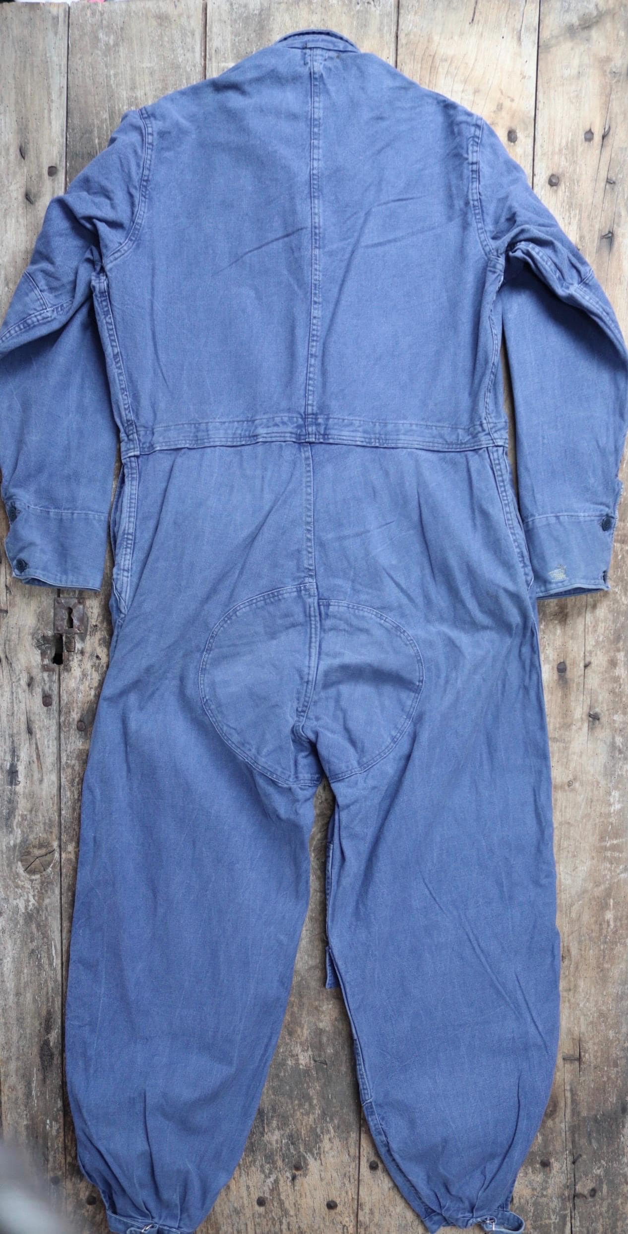 Vintage 1950s Swedish tank crew coveralls - military workwear - boiler suit - 47" x 39" x 30"