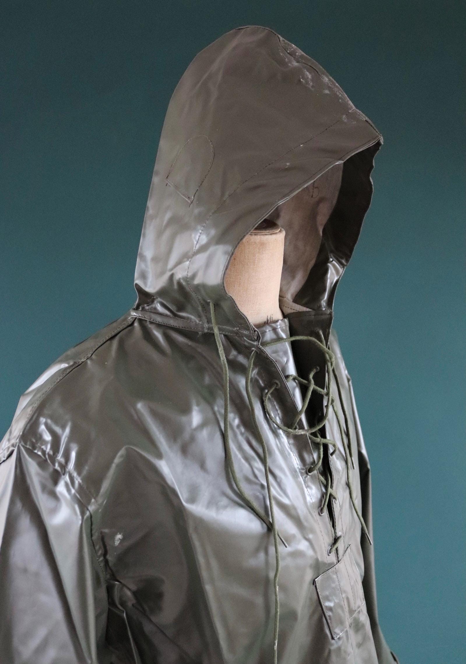 Vintage 1980s Italian Navy smock - deck jacket - foul weather anorak - 48" Chest