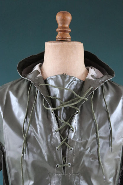 Vintage 1980s Italian Navy smock - deck jacket - foul weather anorak - 48" Chest