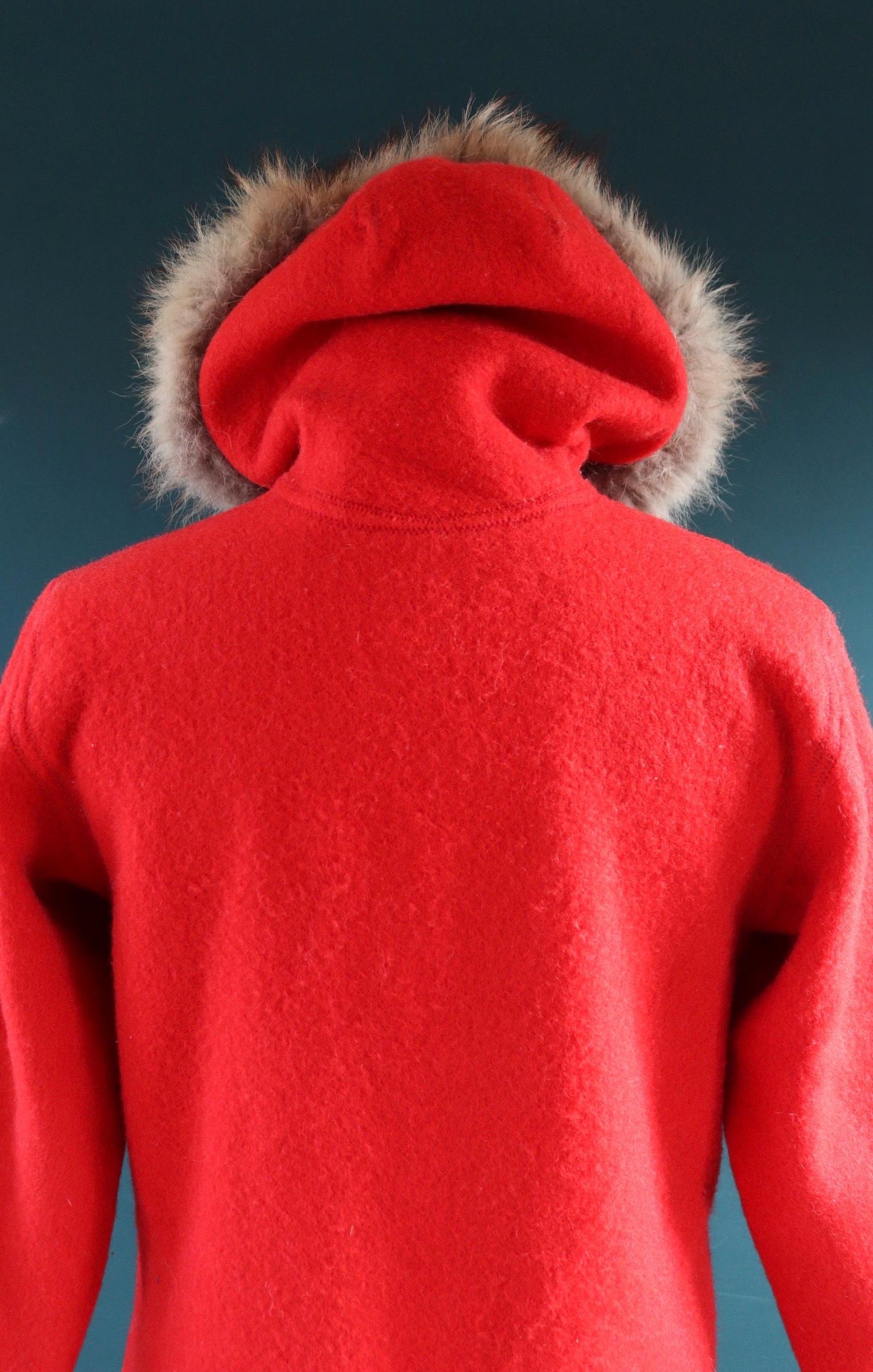 Vintage 1970s embroidered wool coat - Hudsons Bay jacket - Alaskan parka - 40" chest