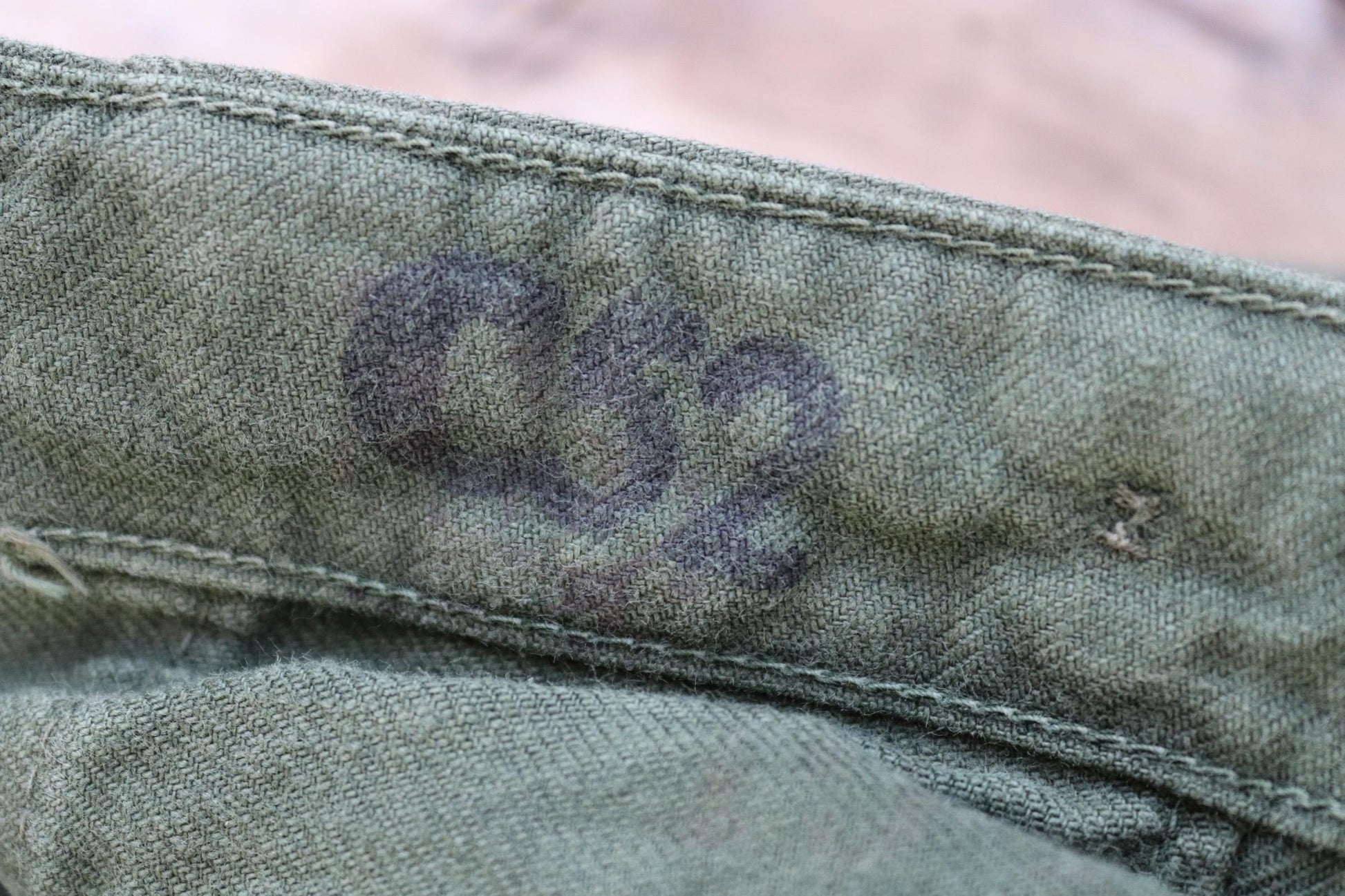 Vintage 1940s Swedish workwear trousers - WW2 utility chore pants - buckle back - 35” x 31”