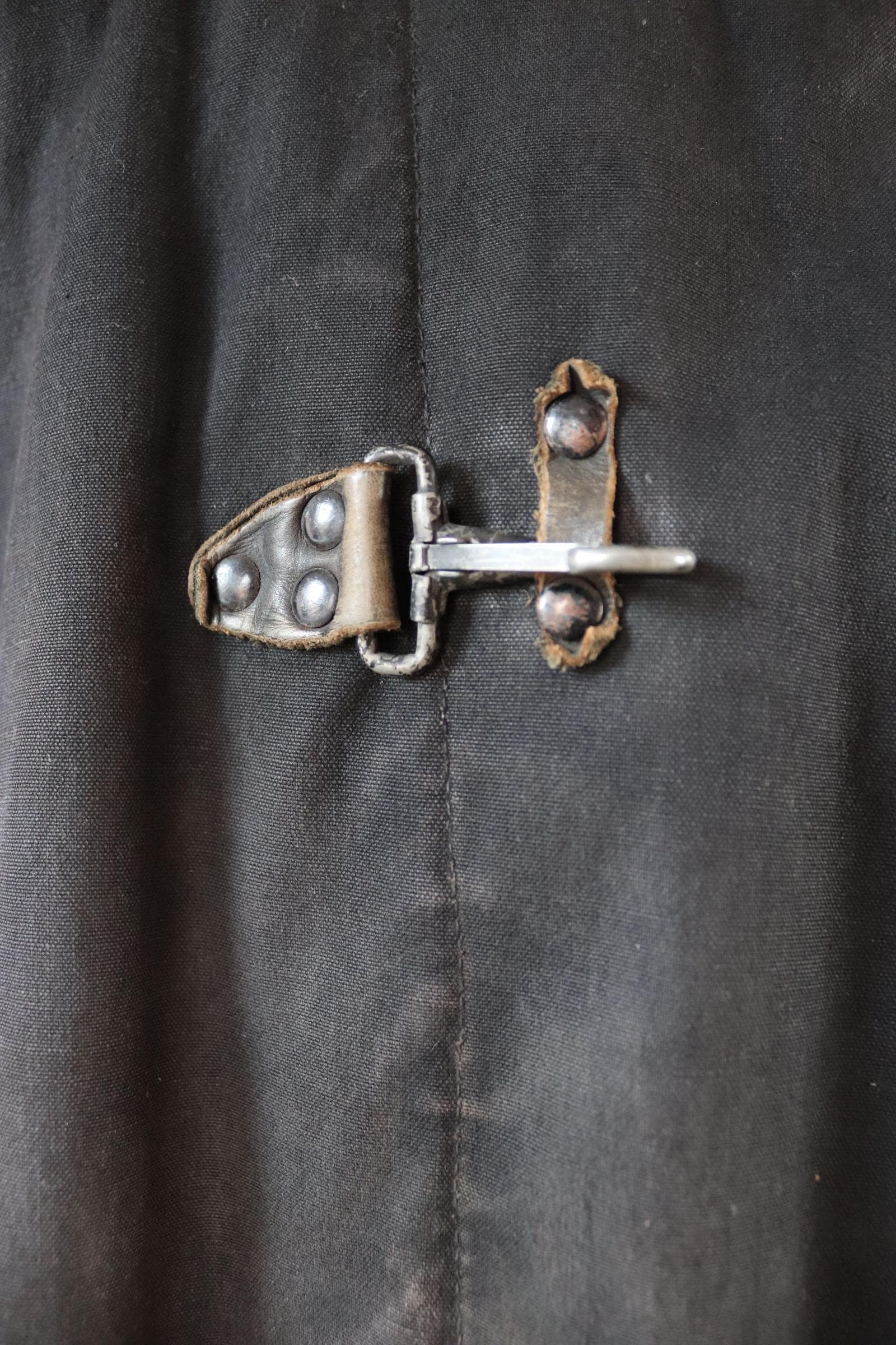 Vintage 1950s firefighter coat - lobster clasp - fireman’s jacket - 52” chest