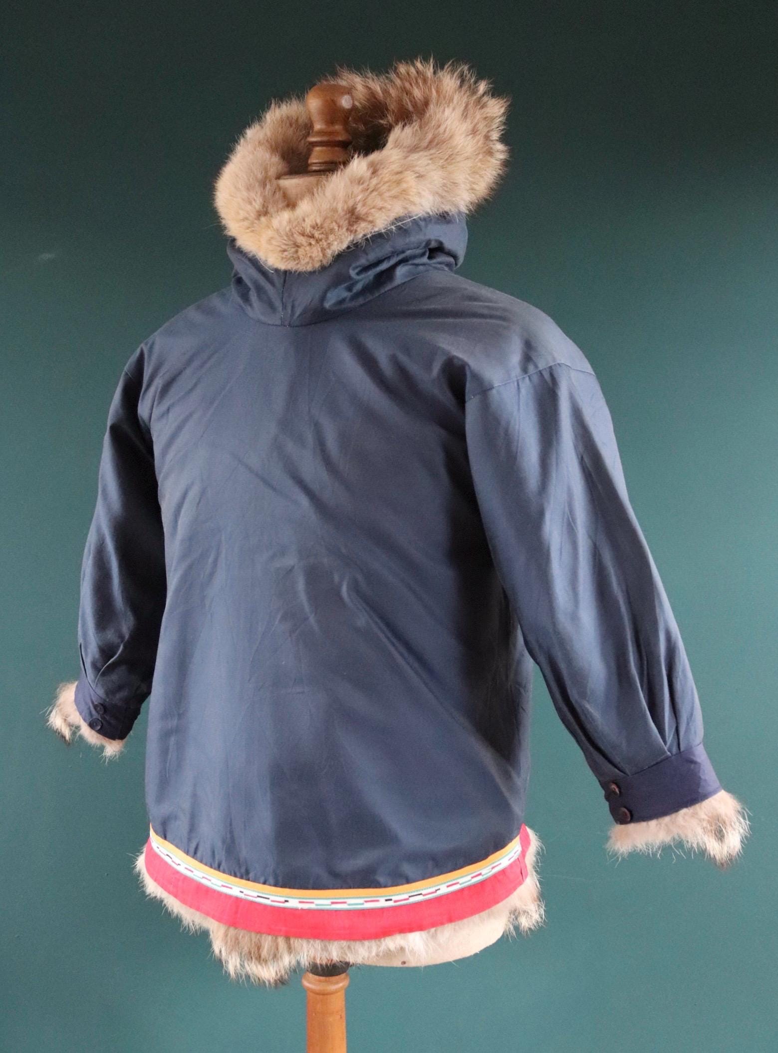 Vintage Indigenous Arctic style anorak - traditional parka - 40" chest