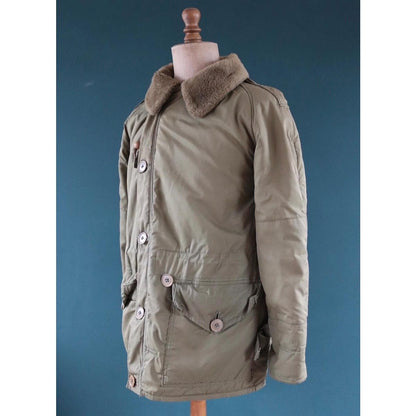 Vintage 1950s British army middle parka - 1st pattern military jacket - extreme cold weather - 42” chest