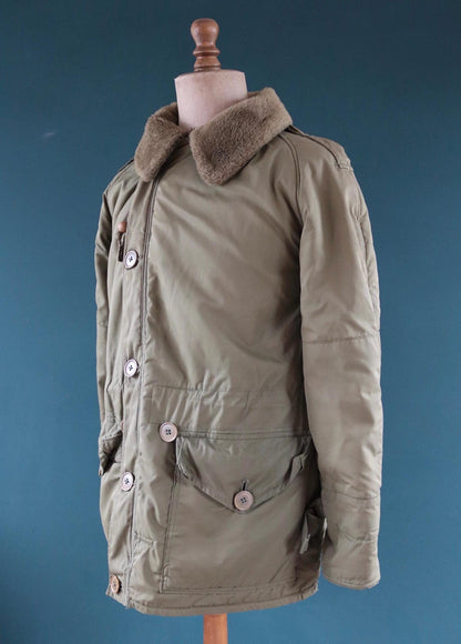 Vintage 1950s British army middle parka - 1st pattern military jacket - extreme cold weather - 42” chest