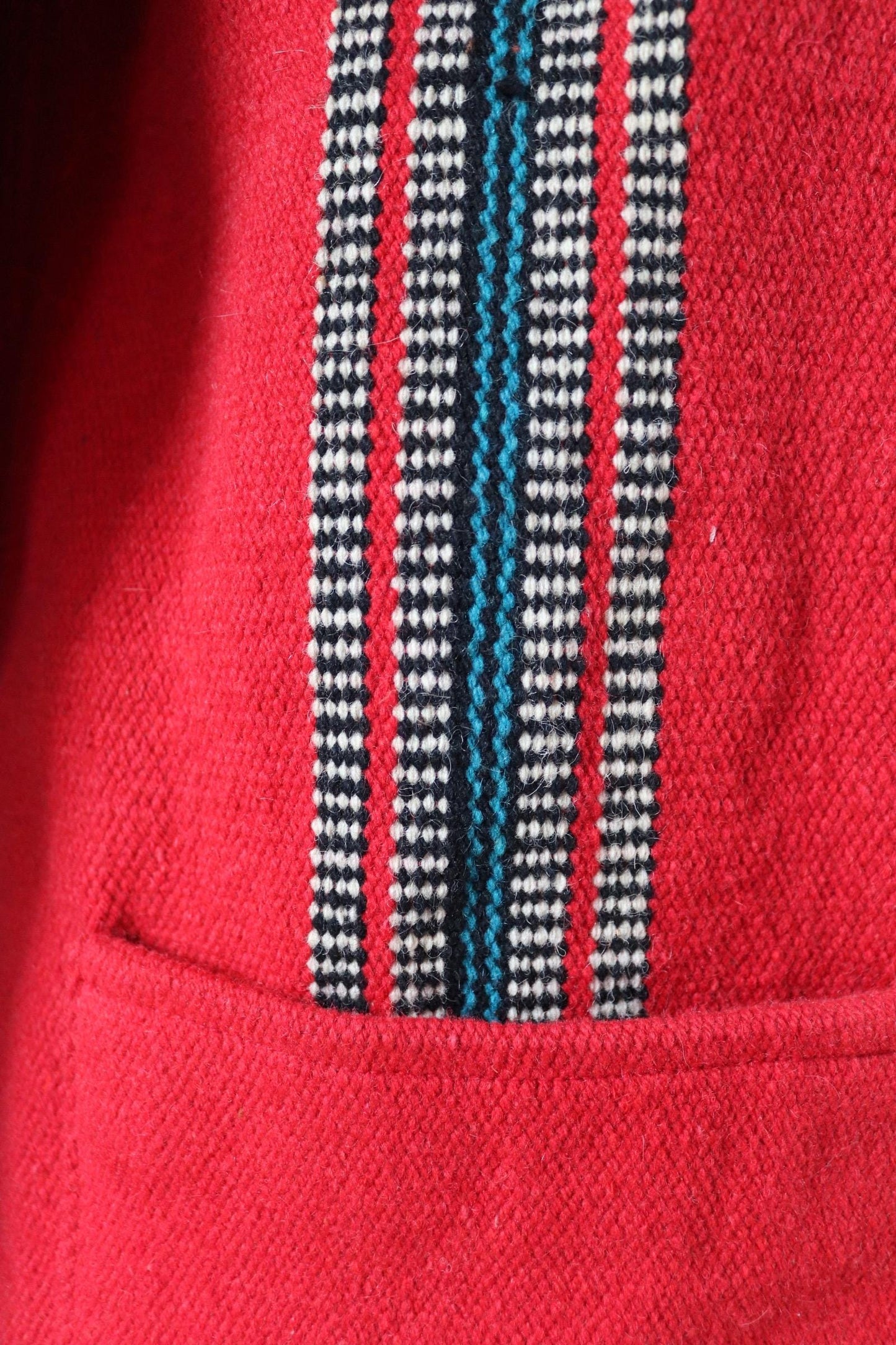 Vintage Chimayo style coat - wool blanket jacket - Toyo Enterprise - 45” chest