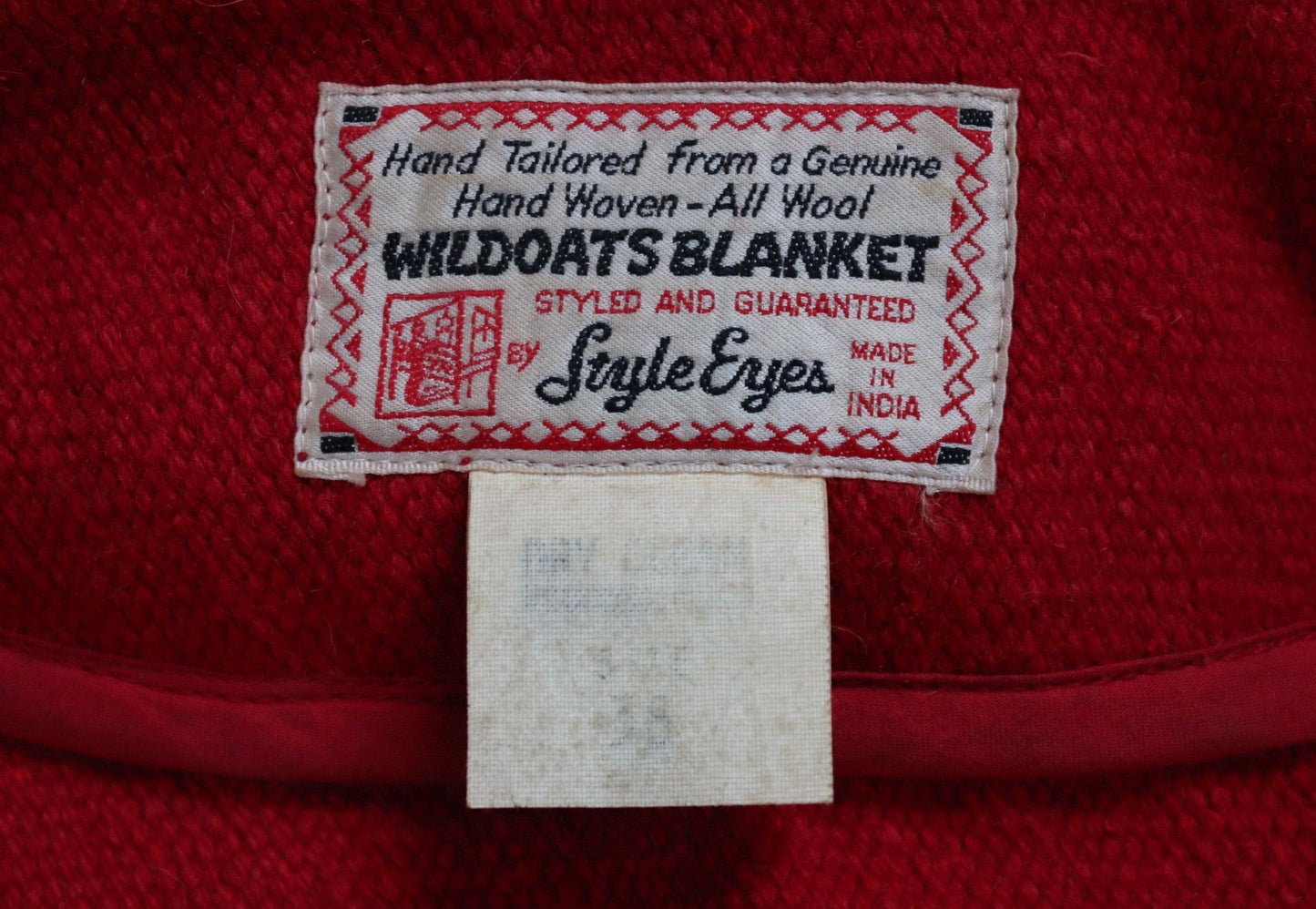 Vintage Chimayo style coat - wool blanket jacket - Toyo Enterprise - 45” chest