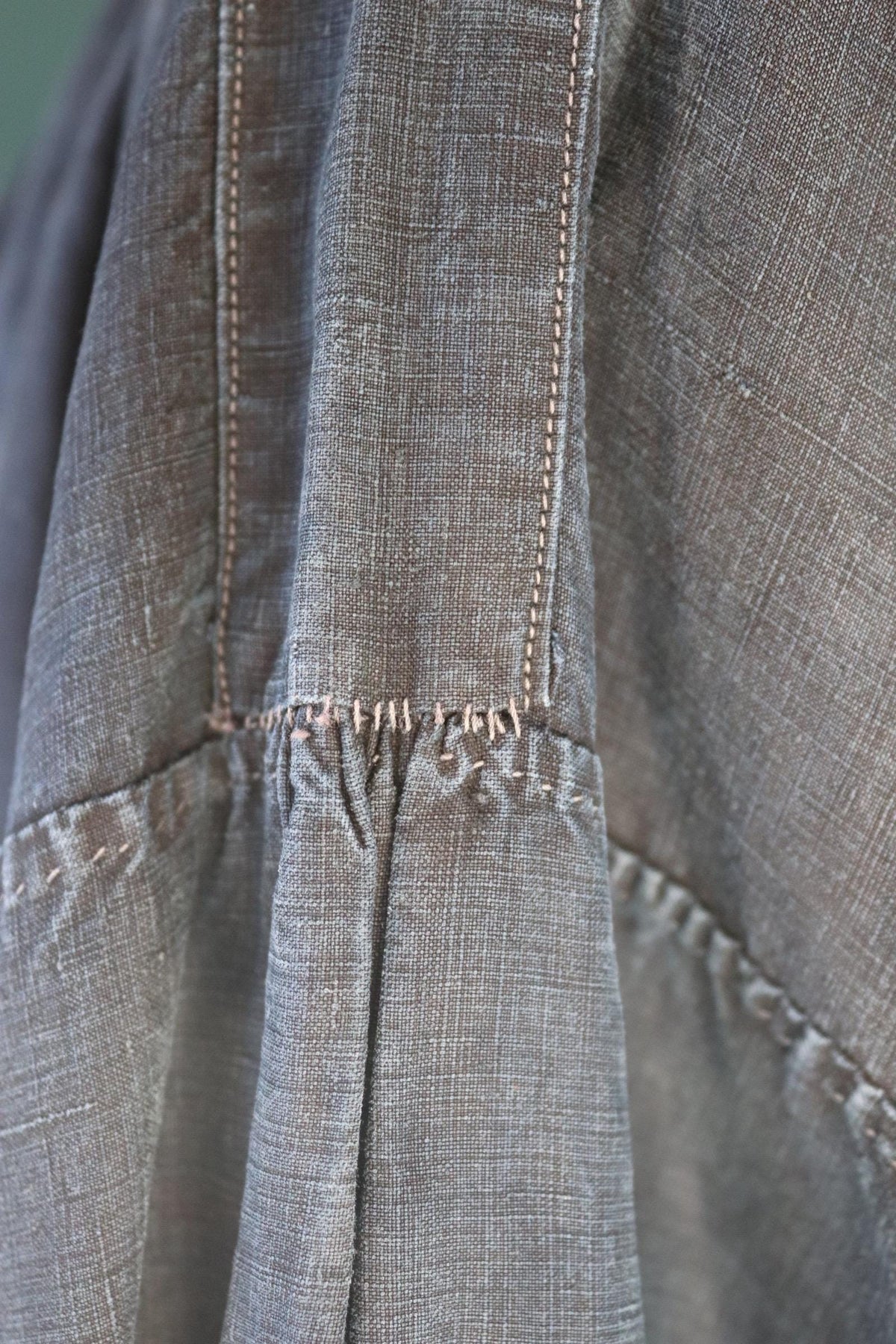 Antique 1900s French indigo biaude - vintage cotton workwear smock - 65" chest