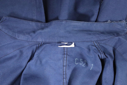 Vintage French workwear jacket - blue chore coat - 46” chest