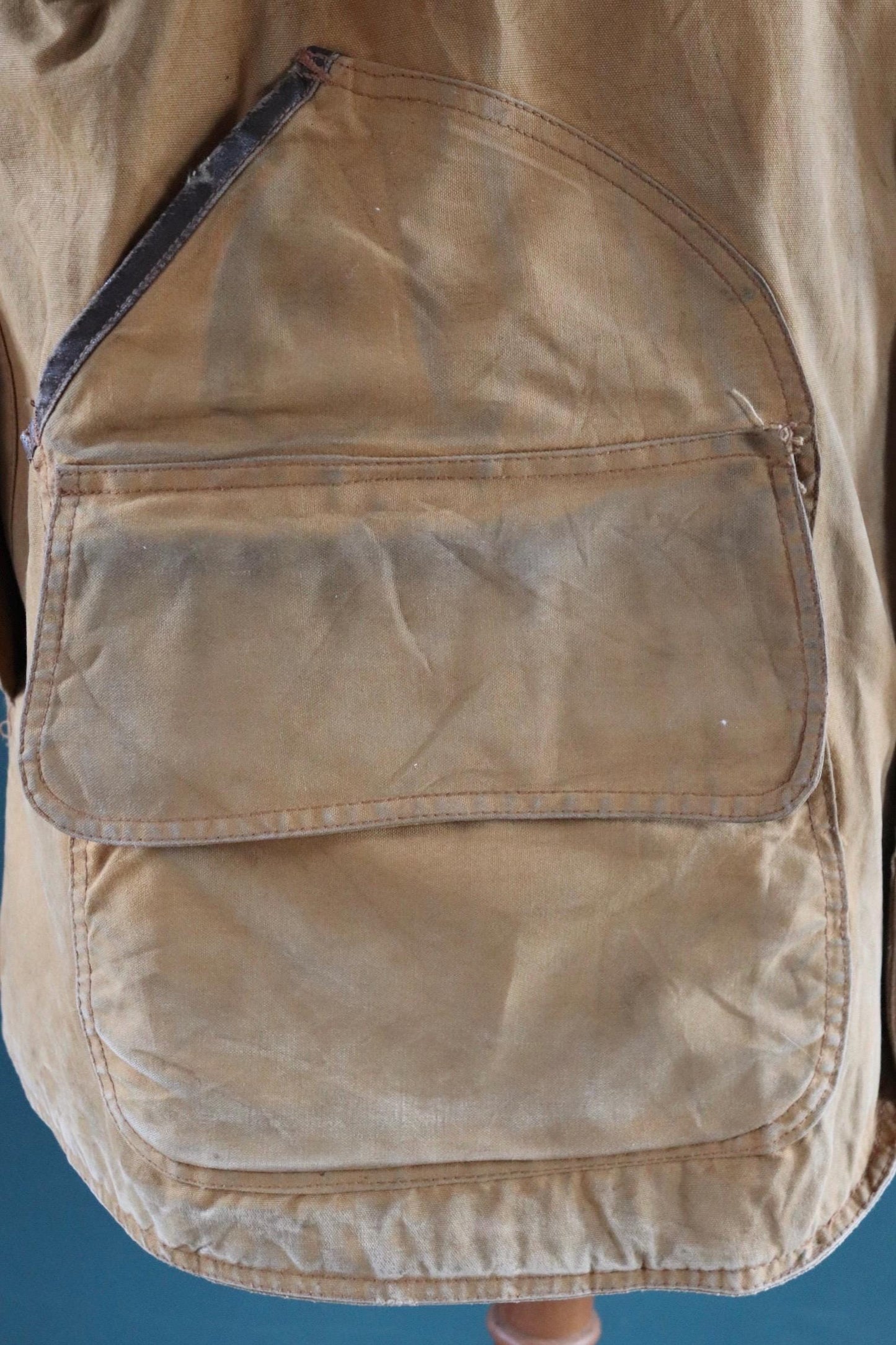 Vintage 1950s canvas hunting jacket - American workwear - chore coat - 50" chest