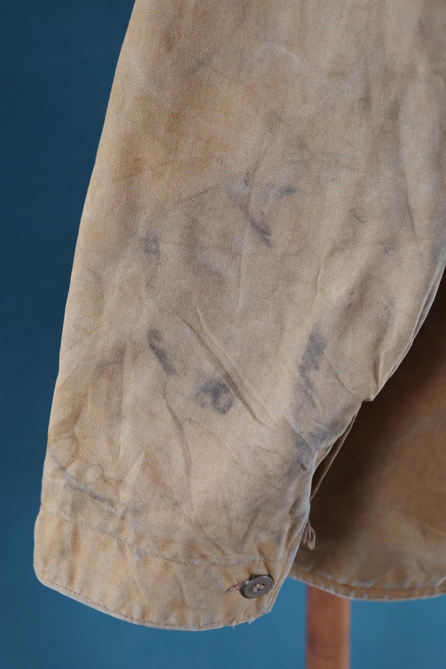 Vintage 1950s canvas hunting jacket - American workwear - chore coat - 50" chest