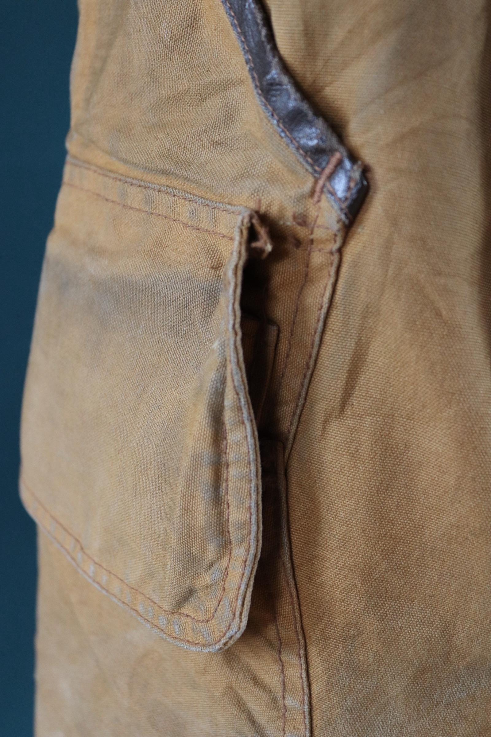 Vintage 1950s canvas hunting jacket - American workwear - chore coat - 50" chest