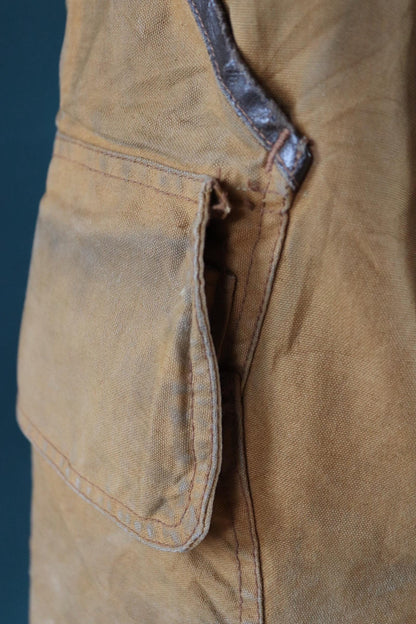 Vintage 1950s canvas hunting jacket - American workwear - chore coat - 50" chest