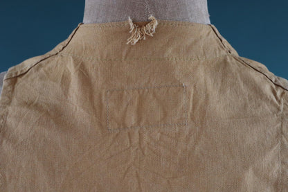 Vintage duck cotton workwear vest - utility waistcoat - 41” chest