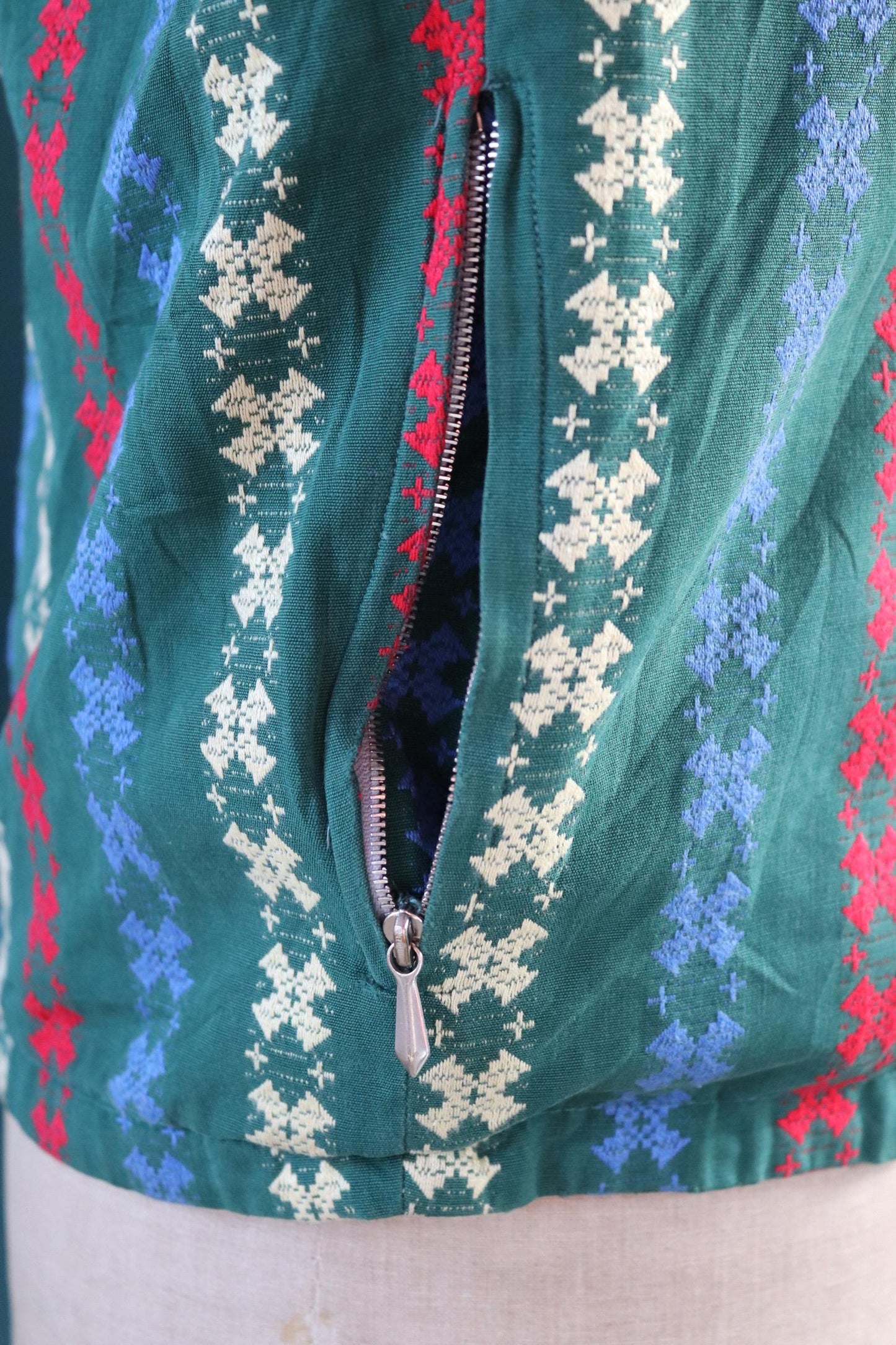 Vintage 1970s crazy print anorak - drizzler jacket - 42” chest - surf windbreaker