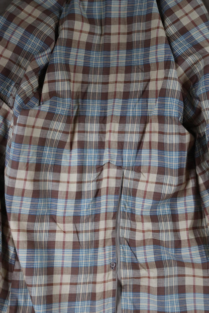 Vintage 1950s demob trench coat - WW2 British - gabardine rain coat - double breasted - 48” chest