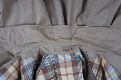 Vintage 1950s demob trench coat - WW2 British - gabardine rain coat - double breasted - 48” chest