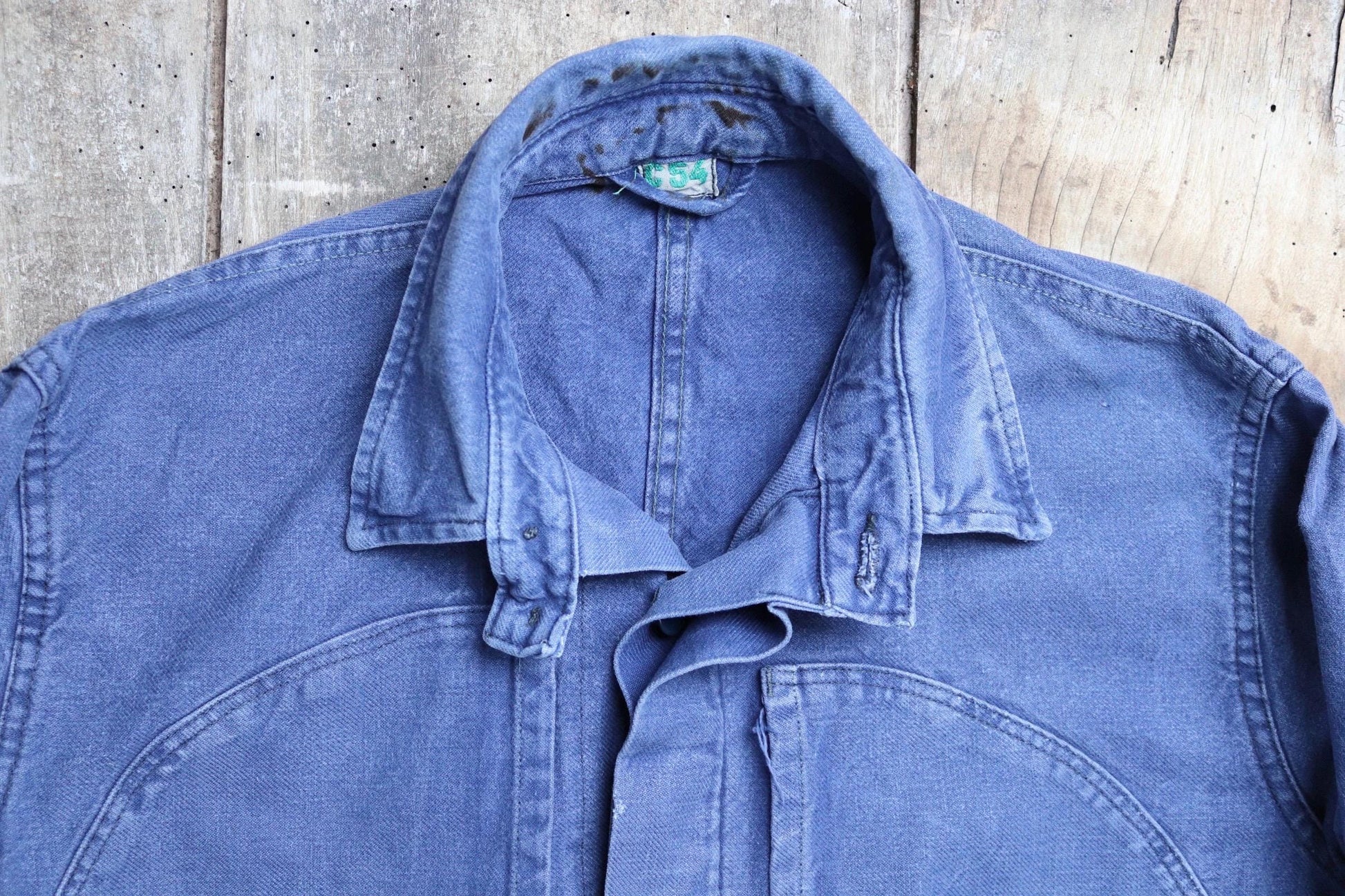 Vintage 1950s Swedish tank crew coveralls - military workwear - boiler suit - 47" x 39" x 30"