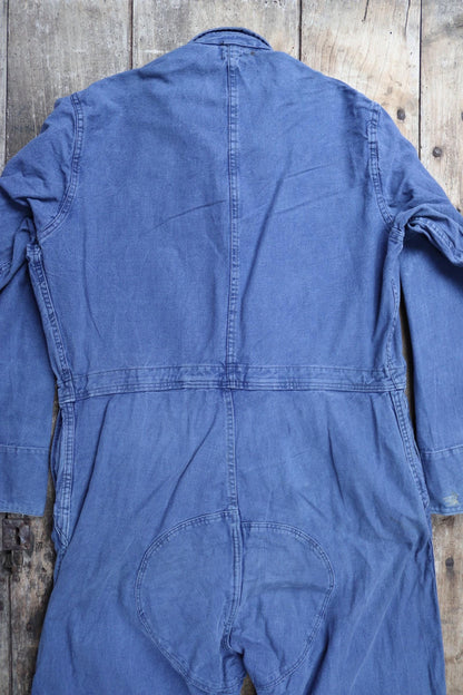 Vintage 1950s Swedish tank crew coveralls - military workwear - boiler suit - 47" x 39" x 30"