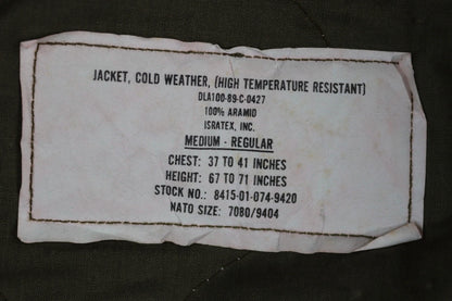 Vintage 1980s USAF CWP cold weather flight jacket - US military - 42" chest
